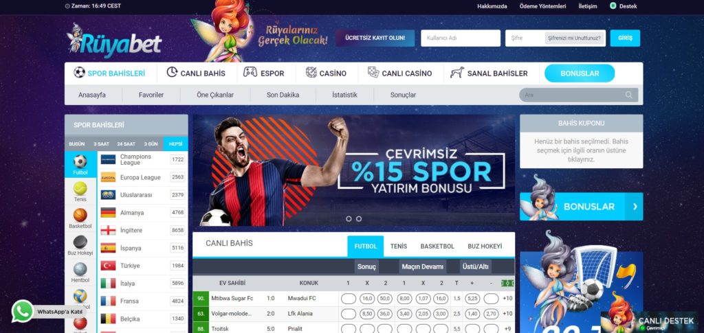 Rüyabet online bahis ve casino